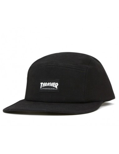 GORRA THRASHER 5 PANEL BLACK