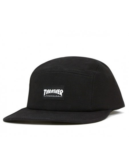 GORRA THRASHER 5 PANEL BLACK