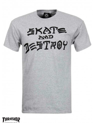 Thrasher Skate And Destroy Grey