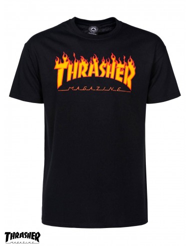 Thrasher Flame Logo Black