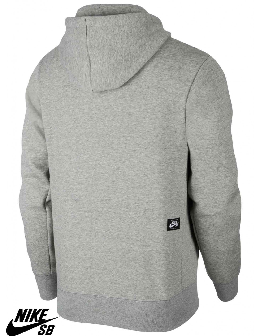 nike sb icon hoodie grey