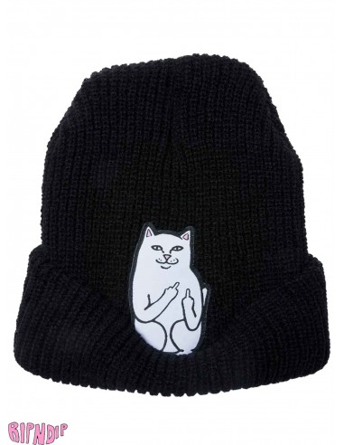 Ripndip Lord Nermal Rib Black Beanie