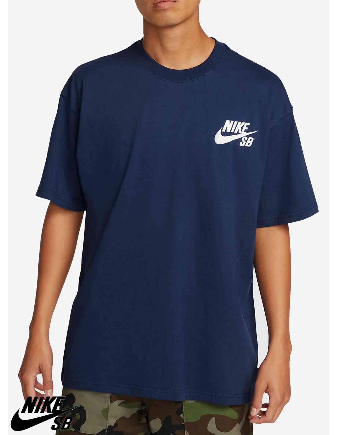 cemento Emigrar plan de estudios Camiseta Nike SB Icon Logo Azul