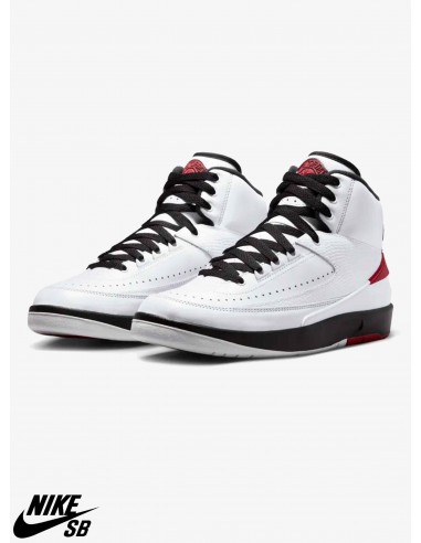 Nike Air Jordan 2 Retro (W) - White / Varisity Red - Black