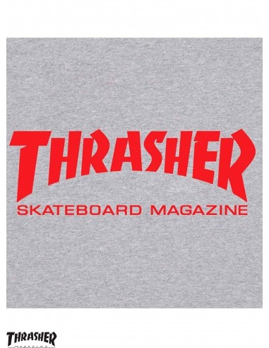 Thrasher Mag Heather Grey/Red  T-Shirt