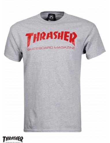 Thrasher Mag Heather Grey/Red  T-Shirt