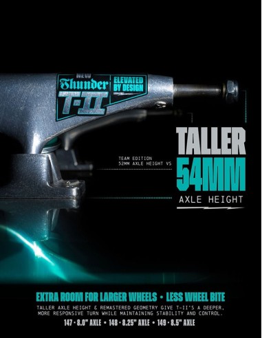 Ejes Thunder Trucks New T-II Polished...