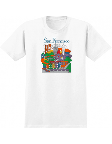 Camiseta Real Skateboards SF Travel -...