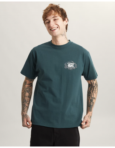 Camiseta Vans Hot Lines - Mystic Moss