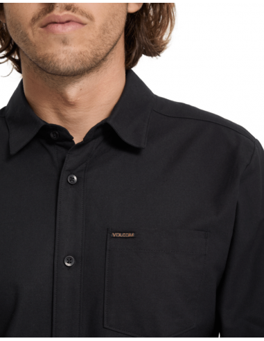 Camisa Volcom Veeco Oxford M/L - Black