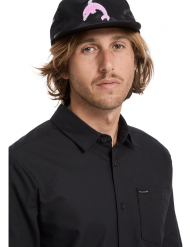 Volcom Veeco Oxford L/S Shirt - Black