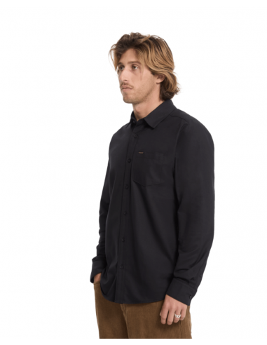 Camisa Volcom Veeco Oxford M/L - Black